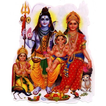 Lord Shiva and his family